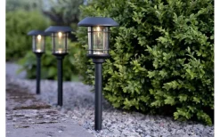 Fride Solcellslampa 3-Pack 34cm Svart