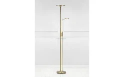 Vardagsrum|Uplight<Markslojd Friend Golvlampa 1,8m LED 3000K 18W+5W Dimbar Antikmässing