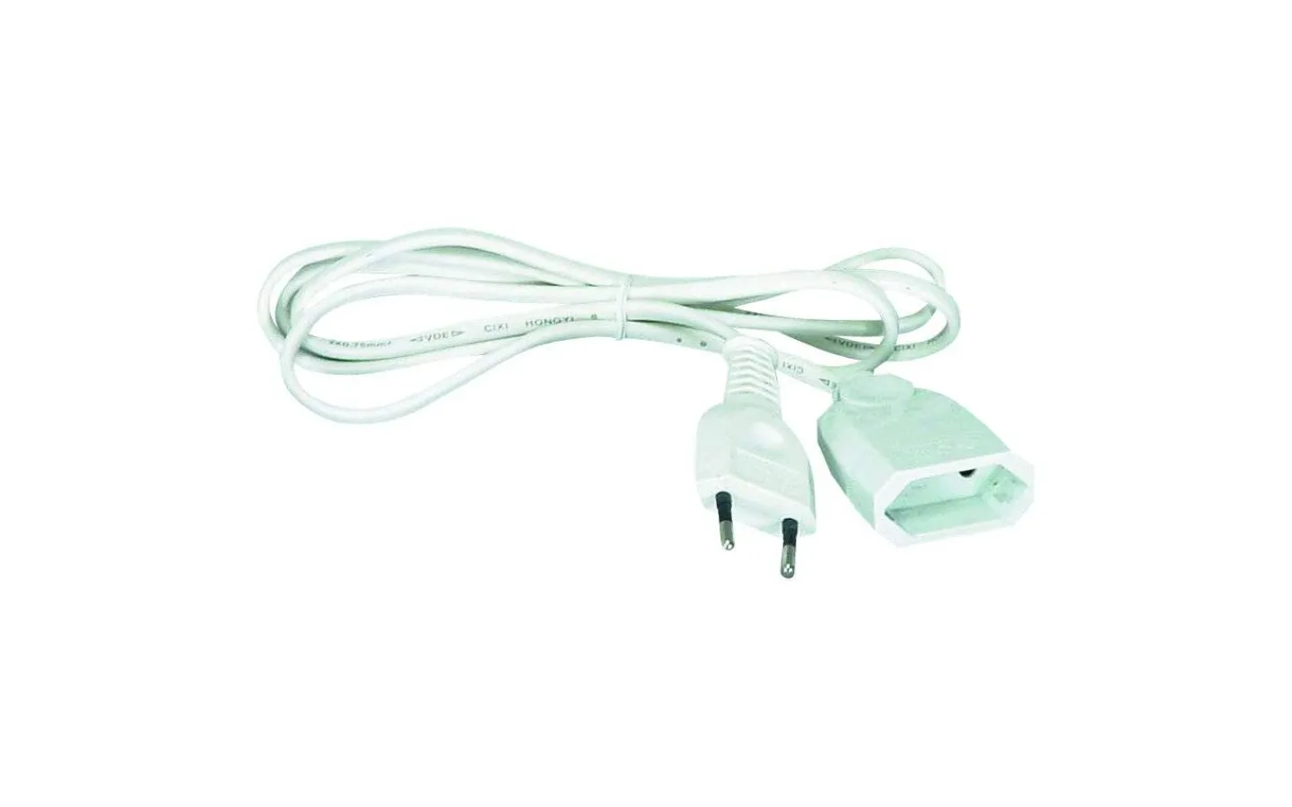 Malmbergs Förlängningssladd 2 m, Euro, Vit* Grendosor & Förlängningskablar