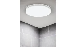 Badrumslampor Tak<Trio Lighting Frodeno H2O Plafond LED 48cm transparent RGBW IP44