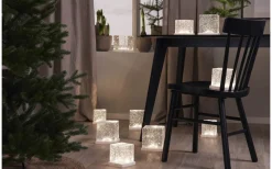 Batteri Julpynt Inomhus|Inomhusdekorationer Batteri<Star Trading Frost Inomhusdekoration 14cm Glitter