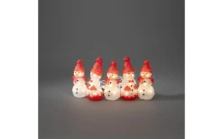 Konstsmide Frostdröm Fem små Snögubbar Varmvit LED IP44* Julpynt Utomhus