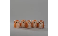 Julpynt Utomhus<Konstsmide Frostdröm Fem ugglor 10cm Varmvit LED IP44