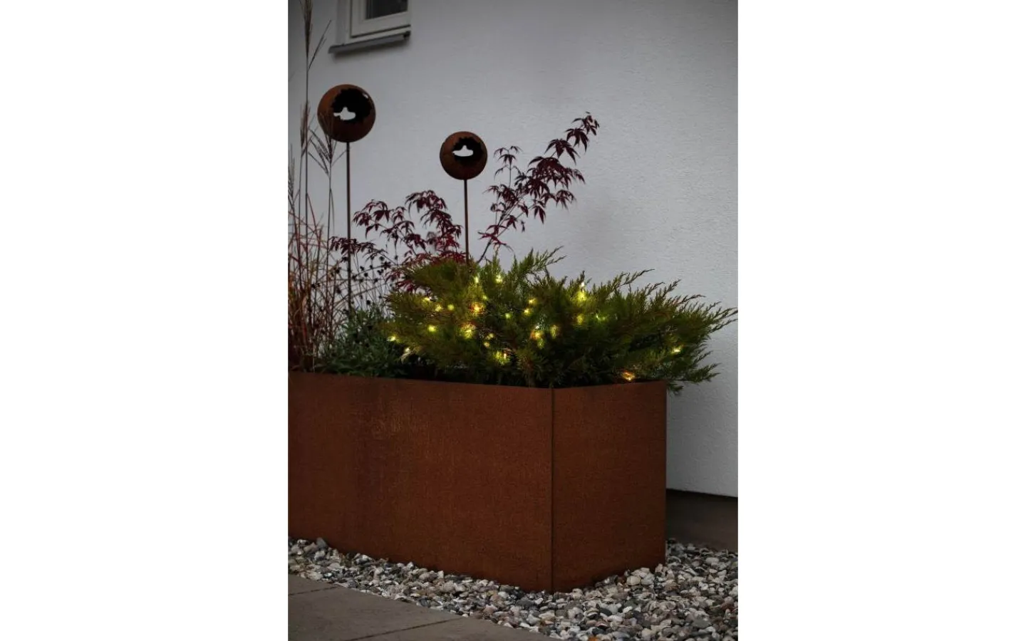 Konstsmide Frostklar Batteridriven Ljusslinga 2,85m 20L Amber LED IP44* Batterislingor