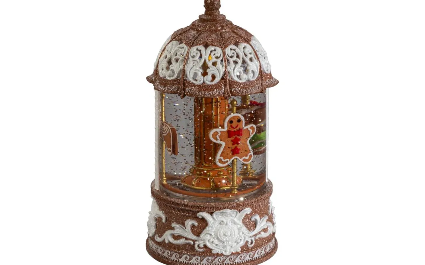 Frostnatt Batteridriven Vattenfylld lykta Karusell