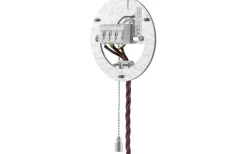 Fästplatta med brytare - Förnicklad dragkedja