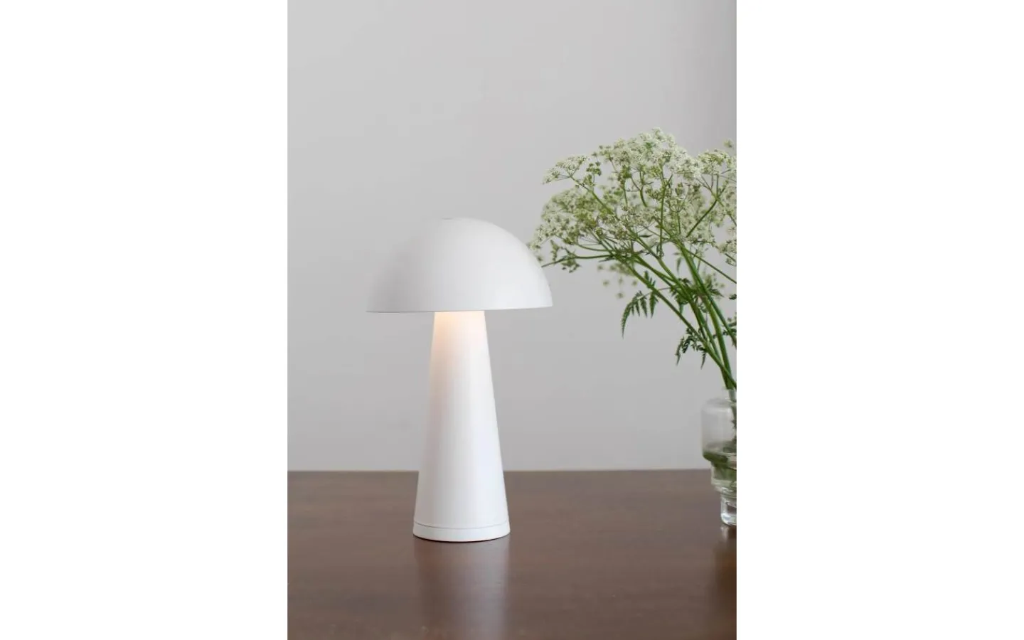 Uppladdningsbara Lampor Utomhus|Uppladdningsbara Lampor Utomhus<Markslojd Fungi Uppladdningsbar Bordslampa Vit IP44