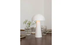 Uppladdningsbara Lampor Utomhus|Uppladdningsbara Lampor Utomhus<Markslojd Fungi Uppladdningsbar Bordslampa Vit IP44