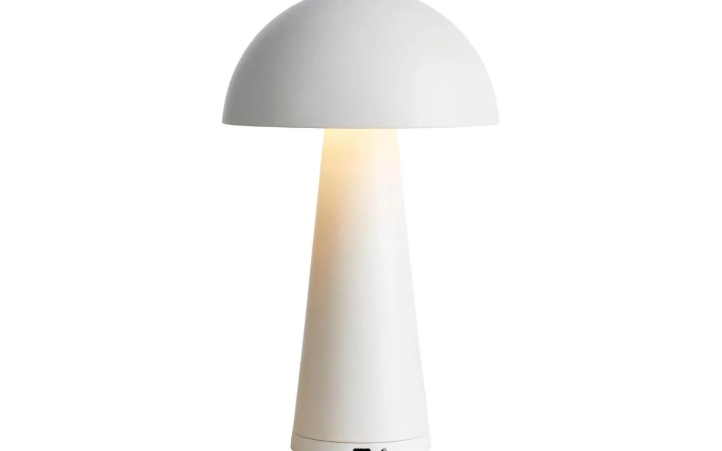 Uppladdningsbara Lampor Utomhus|Uppladdningsbara Lampor Utomhus<Markslojd Fungi Uppladdningsbar Bordslampa Vit IP44