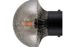 Badrumslampor Vägg|Badrumslampor Tak<Globen Lighting Fungo Vägglampa/Plafond 16cm Rök/Svart IP44