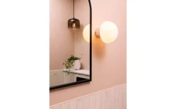 Badrumslampor Vägg|Badrumslampor Tak<Globen Lighting Fungo Vägglampa/Plafond 16cm Vit/Krom IP44