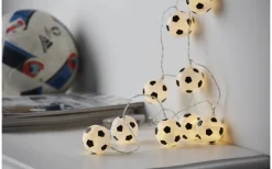 Star Trading FunLight Fotbollar Batteridriven Ljusslinga 1.35m*Barn Batterislingor Inomhus|Barnrum