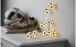 Star Trading FunLight Fotbollar Batteridriven Ljusslinga 1.35m*Barn Batterislingor Inomhus|Barnrum