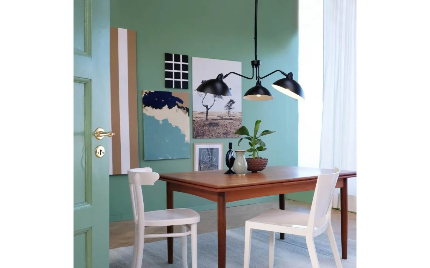 Dyberg Larsen Futura Taklampa 95cm 3-arm Mattsvart* Stora Taklampor Ø70-150 Cm