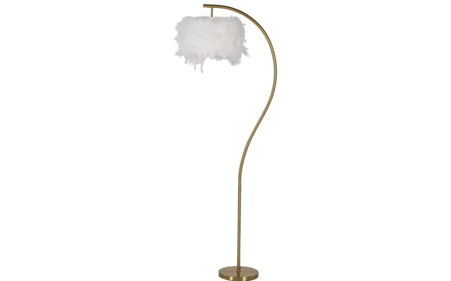Golvlampor<Mauro Ferretti Future Golvlampa Fjädrar 170cm Guld