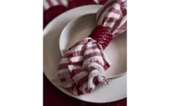 Svanefors Gaby Servett Röd 45x45cm* Servetter & Servettringar|Inredning Jul