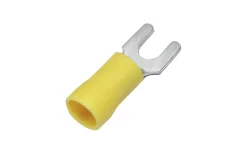 Gaffelkabelsko, Isolerad, 4,0-6,0 mm², Gul, 100 st/frp