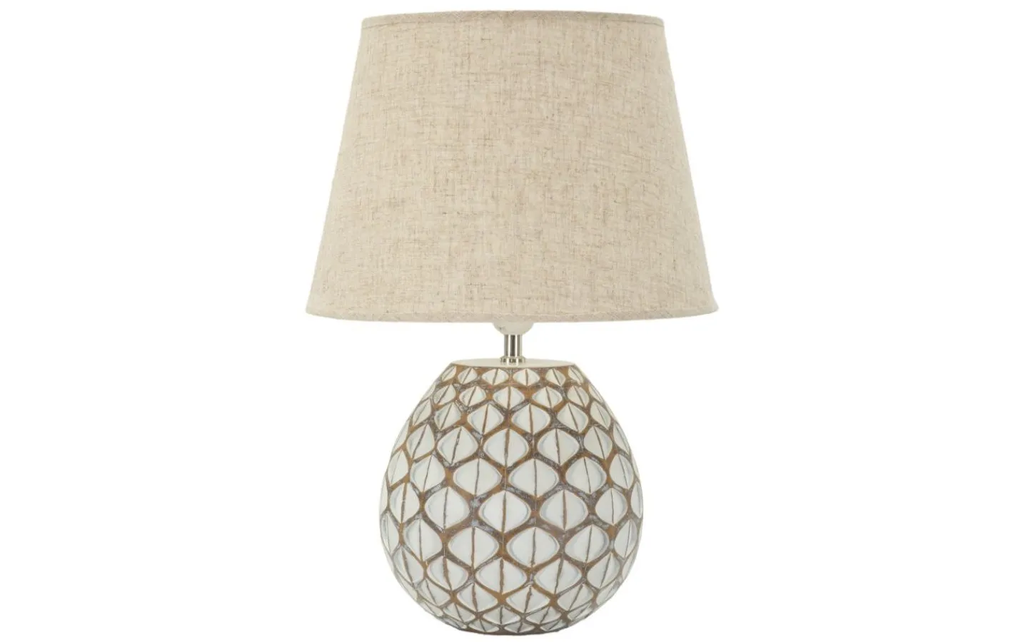 Bordslampor<Mauro Ferretti Gala Bordslampa 52cm Vit/Beige