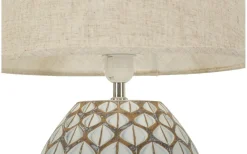 Bordslampor<Mauro Ferretti Gala Bordslampa 52cm Vit/Beige