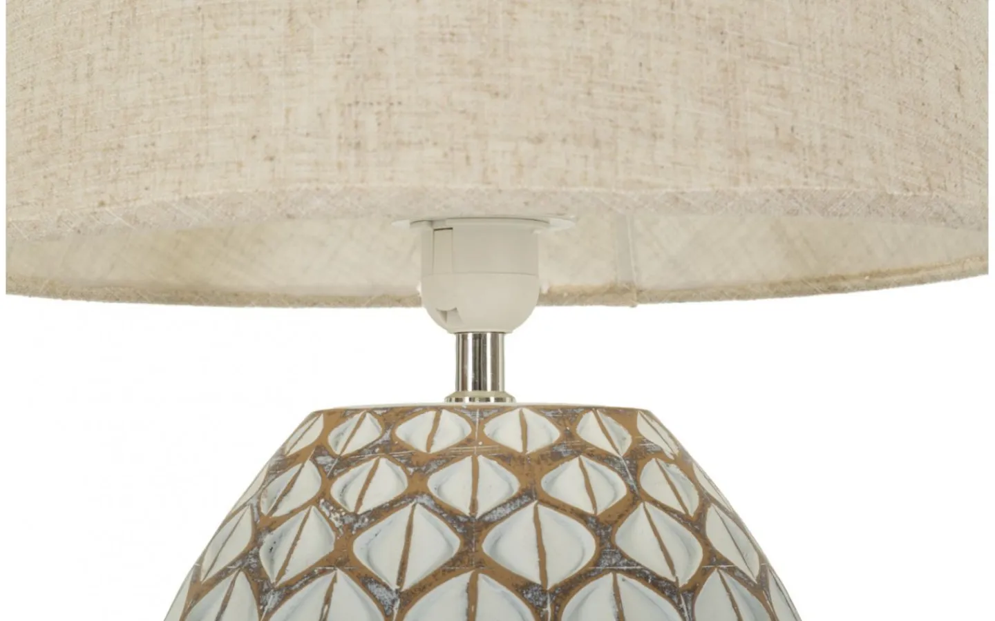 Bordslampor<Mauro Ferretti Gala Bordslampa 52cm Vit/Beige