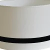 Cylinder Lampskärmar<Hallbergs Galaxy Cylinder Lampskärm Hög Ø32cm Offwhite Black Ribbon