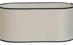 Galaxy Oval Lampskärm 45cm Offwhite Med Svart Band