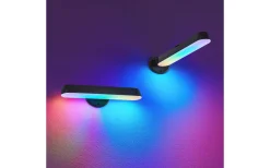 Game Bordslampa LED 2 kpl svart RGB