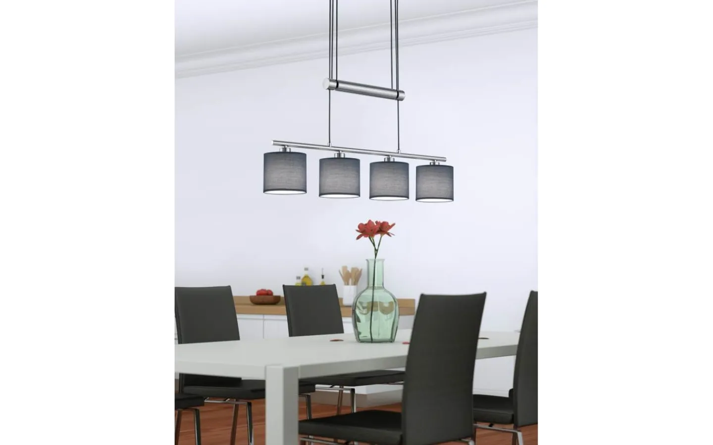 Avlånga Taklampor<Trio Lighting Garda Takpendel 4xE14 grå