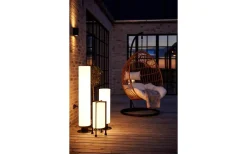 Garden24 Golvlampa Cylinder 70cm 12W 3000K Vit IP44