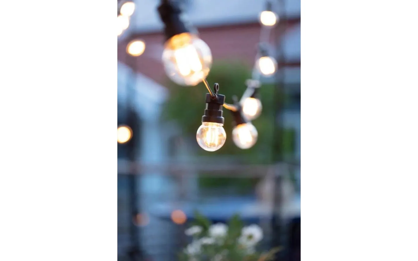 Garden24 Ljusslinga Klotlampor 5,5m 10L 0,24W 2100K IP44