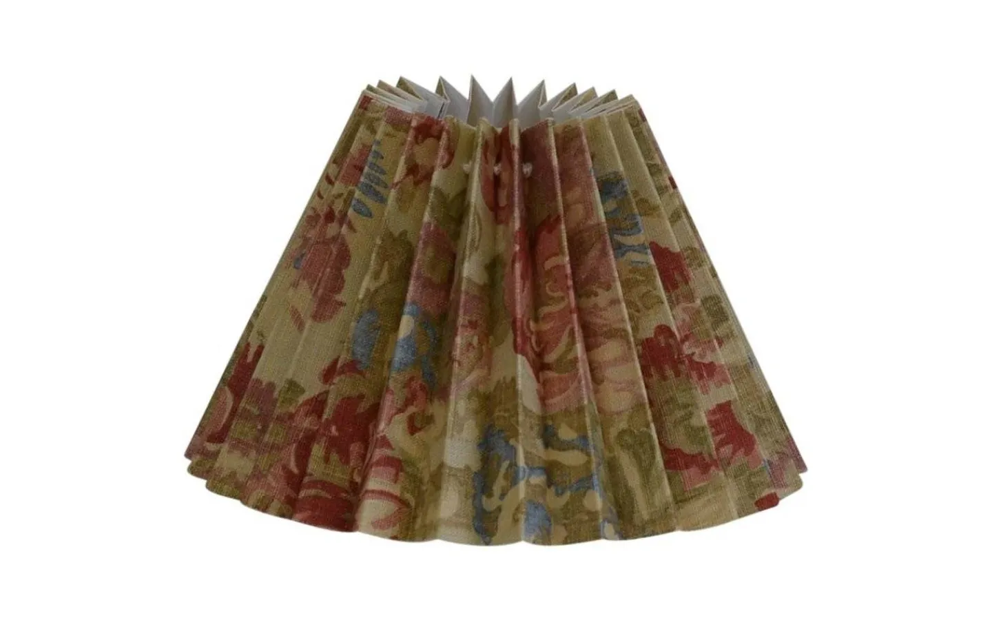 Hallbergs Gardiners Bay Floral Lampskärm Ø22cm Multi* Plisserade Lampskärmar|Mönstrade Lampskärmar