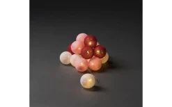 Partyslingor Inomhus 230V<Konstsmide Garn Ljusslinga 3m Vit/Röd/Rosa