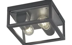 Trio Lighting Garonne Plafond 2xE27 antracit IP44* Taklampor Utomhus