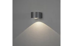 Upp Eller Nedljus Lampor<Konstsmide Gela Vägglampa LED 3000K 6W Mörkgrå IP54