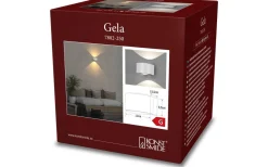 Gela Vägglampa LED 3000K 2x6W Vit IP54