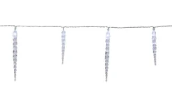 Gelido Istappsslinga med Timer och Chaser, Kallvit 6m IP44