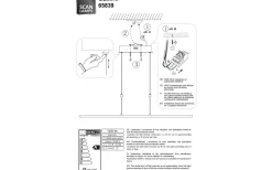 Aneta Gemini Taklampa 91cm LED 23W 3000K Bladguld* Avlånga Taklampor