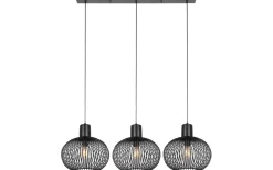 Gila Takpendel 3-delad E27 mattsvart