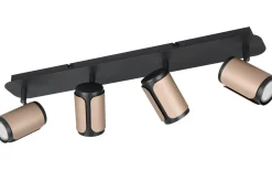 Avlånga Takspotlights|Takspot Med Minst 4 Lampor<Trio Lighting Gillan Spotlight 4-delad GU10 kaffebrun