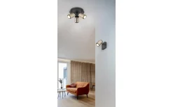 Trio Lighting Gillan Spotlight 3-delad GU10 kaffebrun* Runda Takspotlights|Takspot Med 3 Lampor