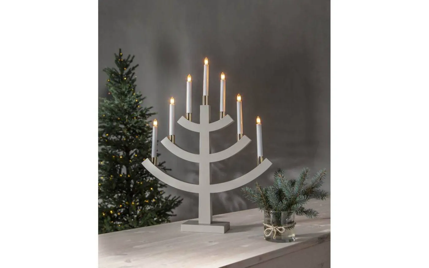 Gillian Ljusstake 64cm Beige