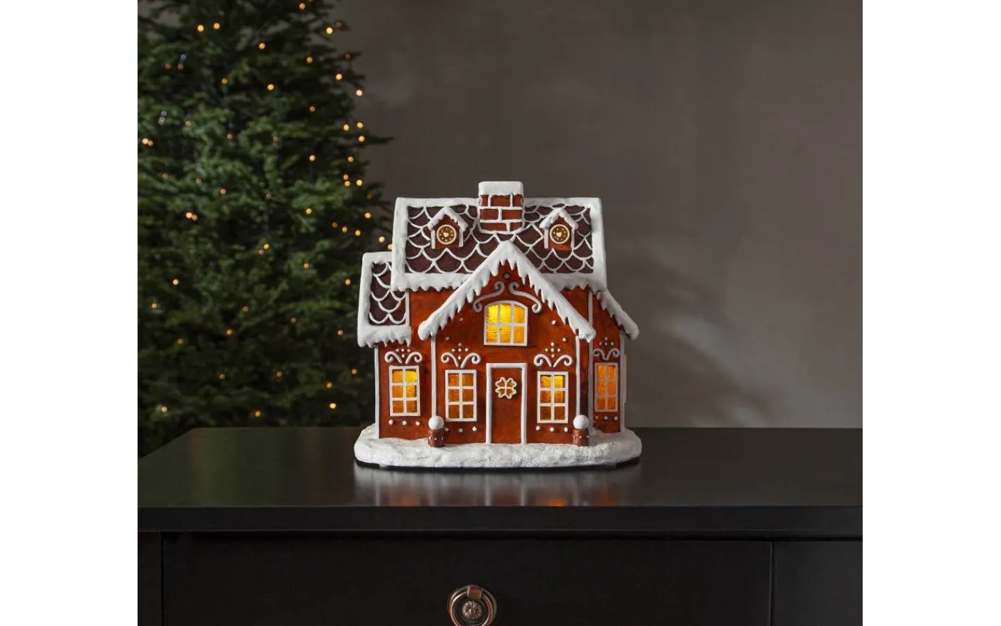 Julbyar Och Figurer<Star Trading Gingerville Juldekoration 24cm Brun