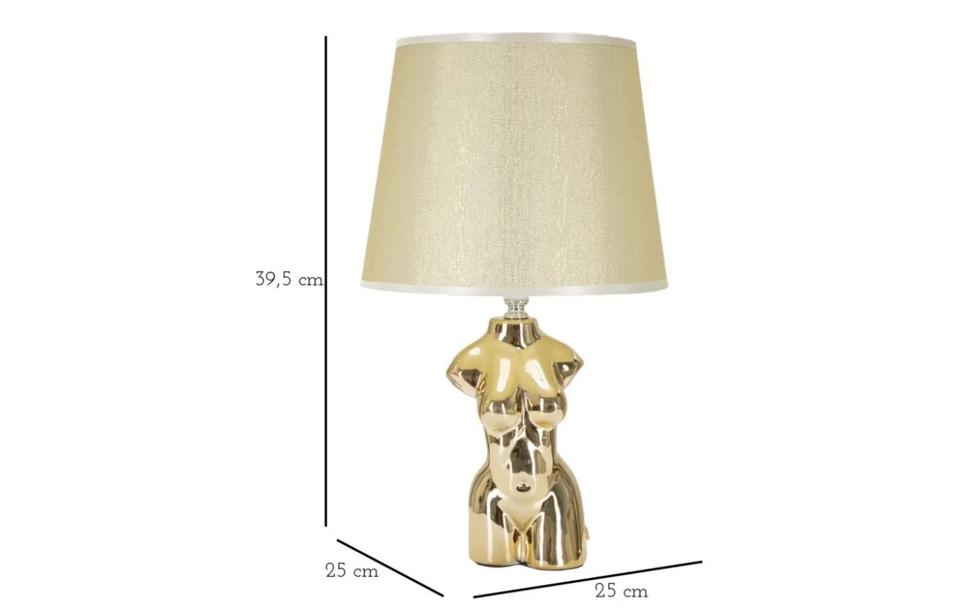 Gino Bordslampa Kvinna 39,5cm Guld