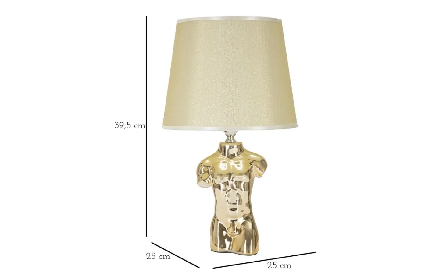 Bordslampor<Mauro Ferretti Gino Bordslampa Man 42,5cm Guld