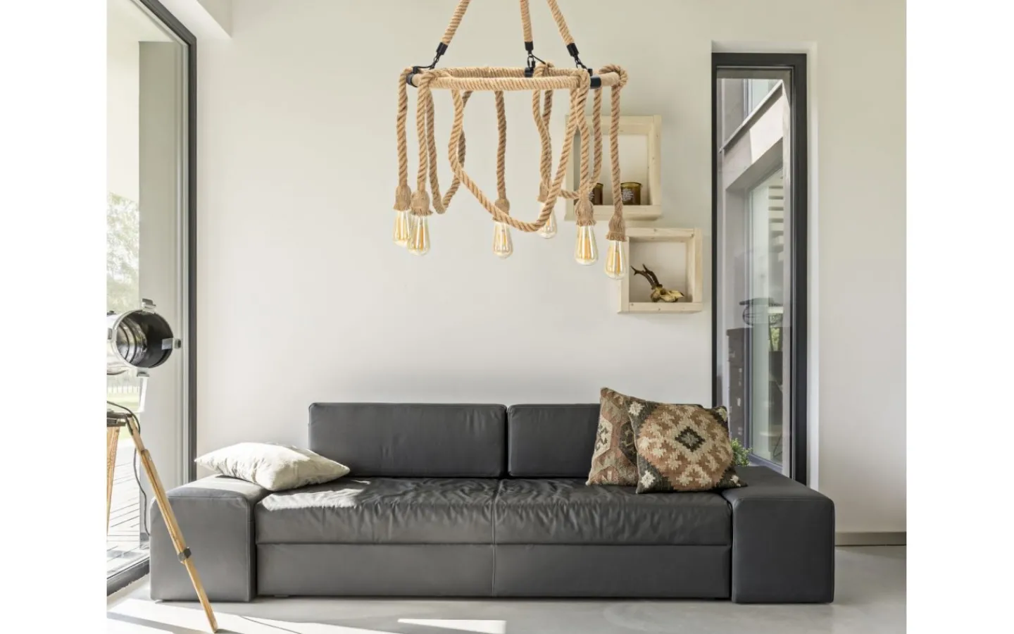 Stora Taklampor Ø50-69 Cm<Mauro Ferretti Gioia Taklampa 64cm Bambu/Rep