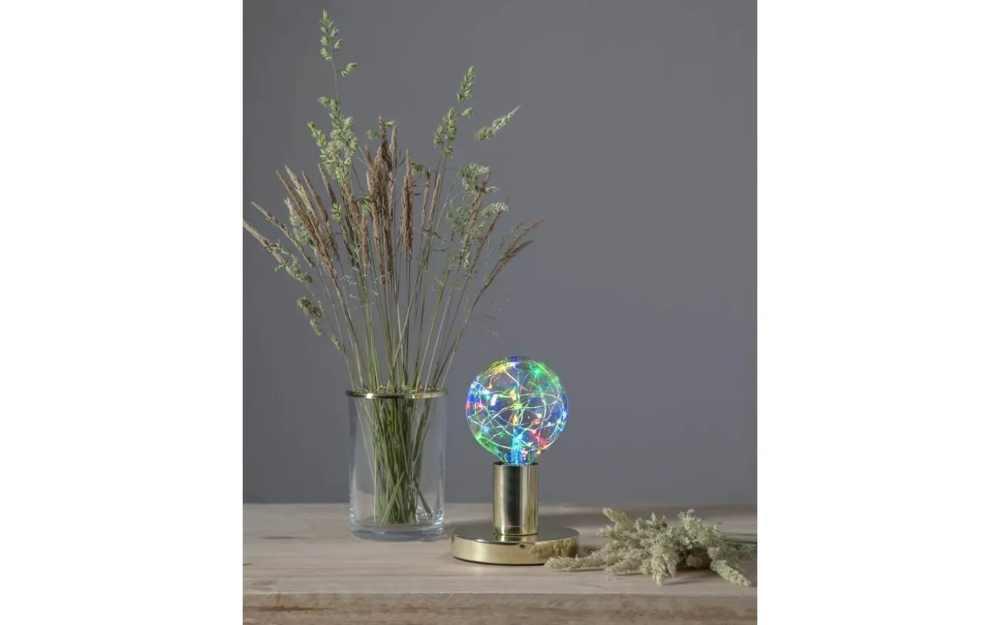 Glans Bordslampa 8,5cm E27 Mässing