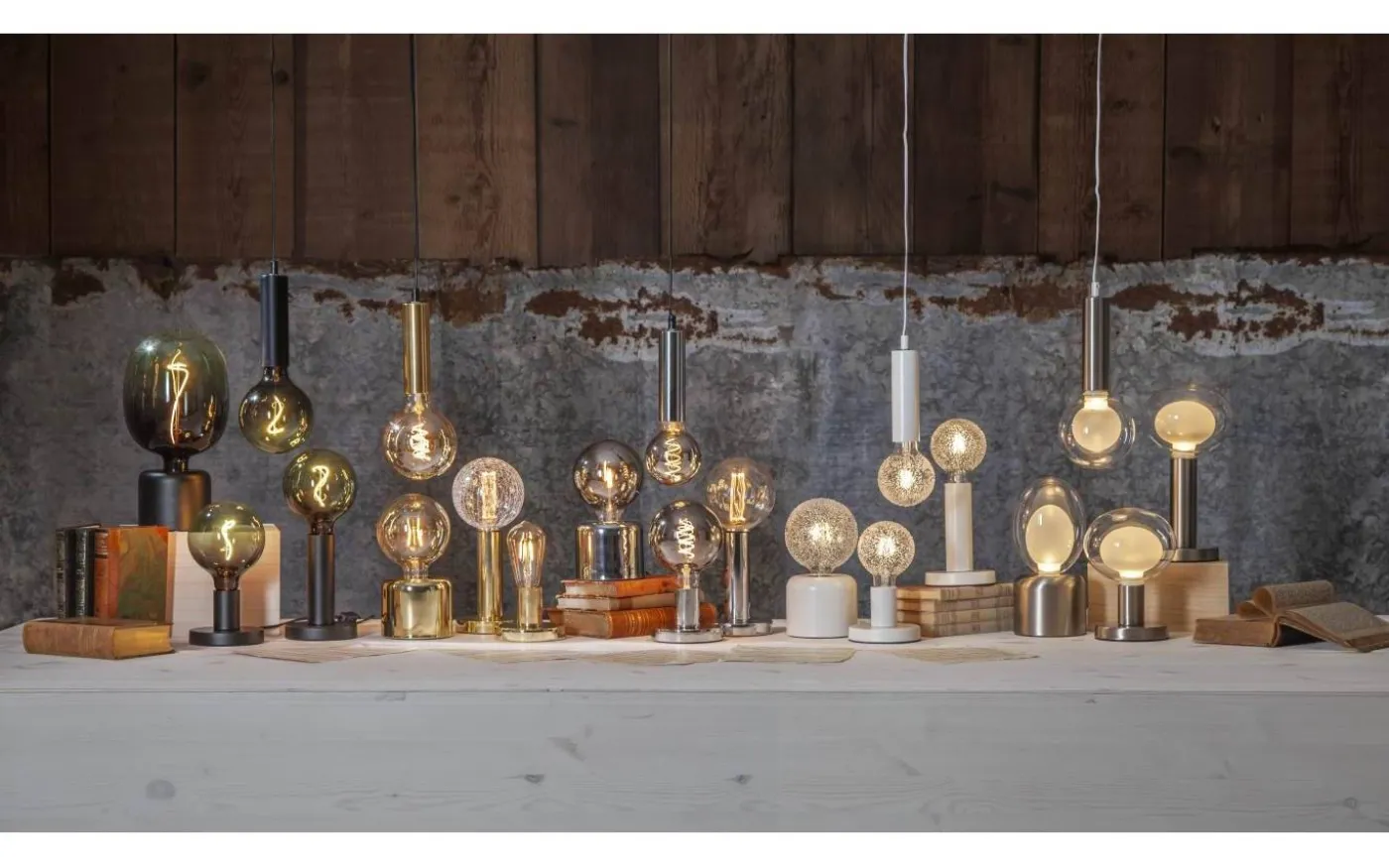 Glans Bordslampa 10cm Vit