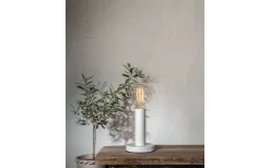 Glans Bordslampa 17cm Vit