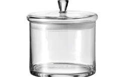 Glasburk med Lock Ø18cm