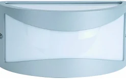 Utomhusarmaturer, Stolpar|Vägglampor Utomhus<Malmbergs Glasgow Vägglampa E27 Silver/Opal IP44